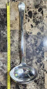 VINTAGE ITALY MADE 🇮🇹 GEORGIAN OR RATTAIL STYLE SILVERPLATED "13" SOUP LADLE🍲 - Picture 1 of 9