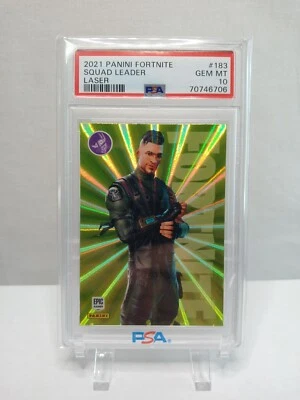 2021 Panini Fortnite Series 3 Laser Squad Leader #183 USA Print PSA 10 - Image 1 of 2