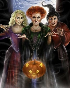 Camiseta Hocus Pocus Sanderson Sisters Iron On Transfer + Telas Claras y Oscuras #4 - Imagen 1 de 4