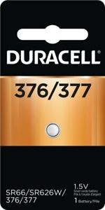 Duracell 377/376 SR66 SR626W 1.5V Silver Oxide Button Cell (10 Batteries)