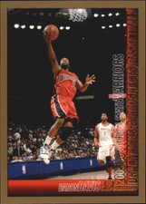 2005-06 Bowman Gold Golden State Warriors Basketball Card #3 Baron Davis