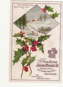 New Home Sewing Mach Old Battles Place Holly Robinson & Shepard Washington IA