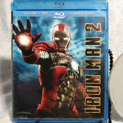 Iron Man 2 (Three-Disc Blu-ray/DVD ) SWB Combined Shipping - Image 1 of 4