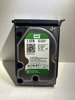 Western Digital Green Hard Drive 1.5 TB SATA 3.5 WD15EZRX 5400 RPM 64MB Cache - Image 1 of 4