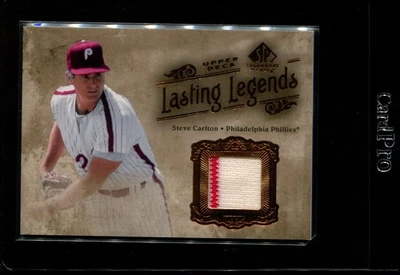 2005 SP LEGENDARY CUTS LASTING LEGENDS STEVE CARLTON JERSEY NMMT *365874 - Image 1 of 2
