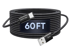 USB C Cable 60Ft, Extra Long 60 Foot USB A 2.0 to USB Type C Charging Cord Pr... - Picture 1 of 7