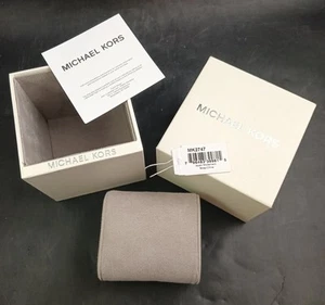Michael Kors leere Präsentationsbox für Damenuhr, "Pyper" mit Rückseite Leder - Bild 1 von 5