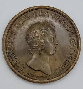 LOUIS XIV, FRANCE, 1647, CAPTURE OF 11 CITIES, Bronze Medal 41mm FF12.15 - Picture 1 of 4