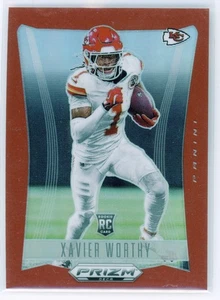 2024 Panini Prizm Deca Xavier Worthy Red RC /199 #158 Chiefs - Picture 1 of 2