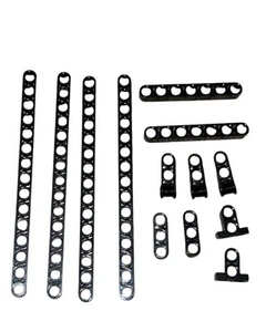 Lego Black Technic Liftarm And Connectors 13 pcs - 32278 32524 32530 42003 ++ - Picture 1 of 2