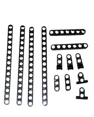 Lego Black Technic Liftarm And Connectors 13 pcs - 32278 32524 32530 42003 ++ - Image 1 of 2