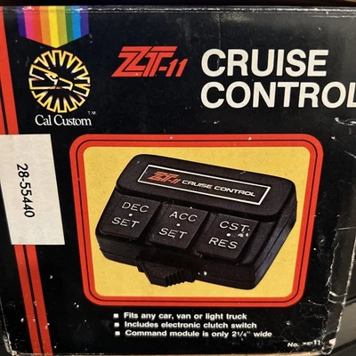 Kit de control electrónico de crucero de velocidad Zemco ZT-11 de colección de los años 80, nuevo de stock Foto 1 de 4