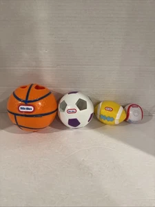 Little Tikes-Bolas de anidación-Baskeball-Fútbol-Fútbol-Béisbol-Como se muestra - Imagen 1 de 7