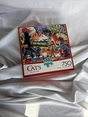 CATS "Cats and Fans" 750-piece puzzle by Buffalo Games - Image 1 of 4