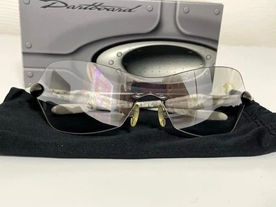 Oakley Dartboat Sunglasses White Camo Frame Titanium Clear Vintage Discontinued - Image 1 of 4
