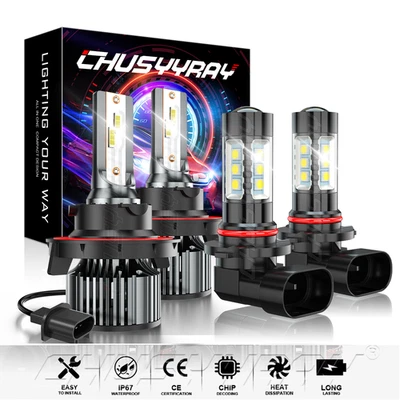 Combo de 4 faros antiniebla + faros para Ford Expedition 2007 2008 2009 2010-2014 Foto 1 de 4