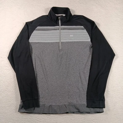 Pullover de golf Travis Mathew para hombre XL gris Vandenburg Performance 1/4 cremallera  Foto 1 de 4