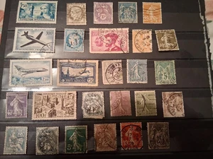 FRANCE USED MIX COMBO POSTAGE/AIR MAIL (LOT 26) - Picture 1 of 1