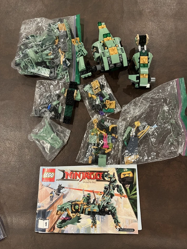 LEGO La LEGO Ninjago Película: Green Ninja Mech Dragon (70612) ¡PIEZAS Y Figuras! Foto 1 de 4