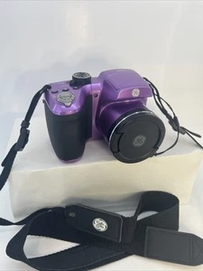 Purple GE Digital Camera Power Pro Series X2600 16 Megapixels 26x Zoom W/SD Card - Picture 1 of 14