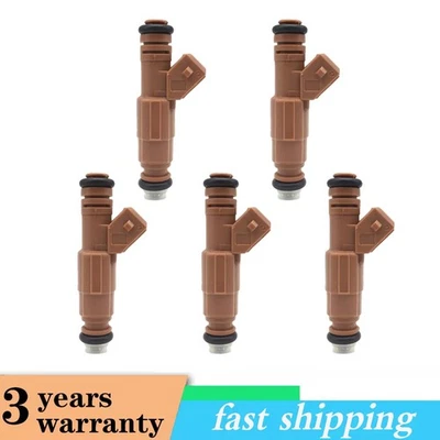 5x Fuel Injectors For Volvo S60 L5 2.4L 2001-2009 XC70 2003-2007 L5 2.5L FJ669 - Изображение 1 из 4