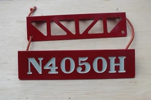 Aircraft Wheel Chocks with Engraved "N" number 2" x 2" x 8" - Picture 1 of 10