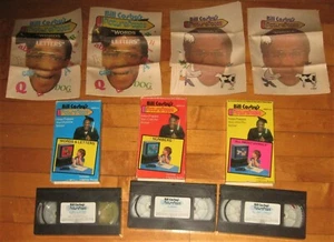 Lot of 3 Vintage Vhs BILL COSBY PICTURE PAGES 1988 + 4 Original Activity Books - Picture 1 of 1