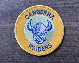 CANBERRA RAIDERS 90s NRL RUGBY LEAGUE EMBROIDERED PATCH BADGE - Picture 1 of 1