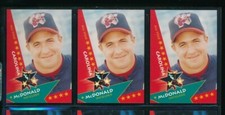 Lot (3) 1997 Carolina League All-Star #37 John McDonald Indians (BR66) SWSW6