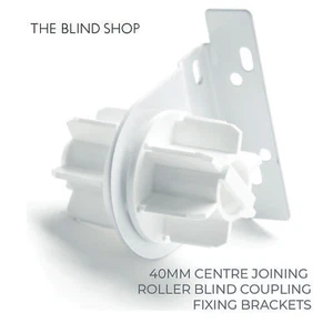 Mittelverbindung Rollo Kupplung Befestigungshalterungen für 40 mm Oberrohr  - Bild 1 von 1