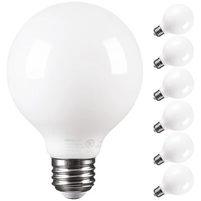 6-Pack Dimmable G25 LED Bulb, 4.5W (60W Eqv.), Globe Light Bulbs - Image 1 of 4