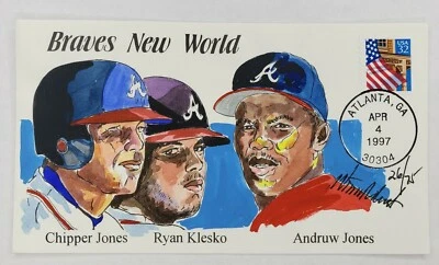 Braves New World Wild Horse Cachets HP Event Cover 4/4/97 - Image 1 of 3