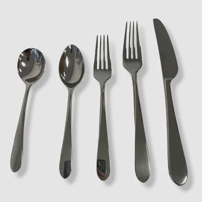 $296 Reed & Barton Silver Stainless Steel Soho 40-Piece Flatware Set - Image 1 of 4