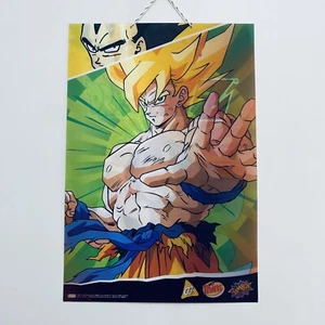 Dragon Ball Z Tazo Promo Poster Large Lenticular Holo Rare 2000s Samboy Thins - Picture 1 of 11