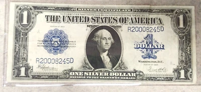 1923 $1 Horse Blanket S.C. - Higher Grade - Folds & Creases - Nice Paper Quality - Image 1 of 4