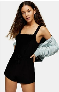 Mameluco encubierto de terciopelo cuello cuadrado sin mangas Topshop talla pequeña (4-6) - Imagen 1 de 7