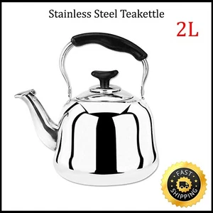 2L Tea Kettle Stainless Steel Capsule Base Stovetop Teakettle Home Office Teapot - Picture 1 of 5