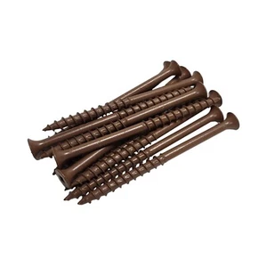 #10 x Viti a ponte 3" | Azionamento quadrato | Testa di bug | Marrone Ruspert | 2000 pezzi - Foto 1 di 5