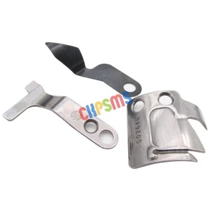 1SET FIXED & MOVABLE KNIFE AND LOWER THREAD FINGER FOR BROTHER DB2-737  S-7200 + - Imagen 1 de 3