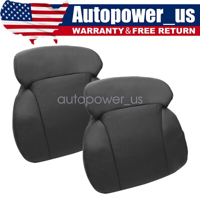 For 2006-2011 Lexus GS300 GS350 Driver & Passenger Top Leather Seat Cover Black Foto 1 de 4