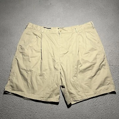 Vintage Ralph Lauren Shorts Mens 40 Beige Pleated Front Golf Chino USA Made 90s - Image 1 of 4