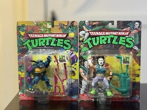 TMNT Teenage Mutant Ninja Turtles SLASH and CASEY JONES Figure Pair! 40 YEARS! - Picture 1 of 3