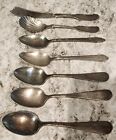 Vintage Spoons and Knife Lot - Smith Silver Co Dupont, RCCO, Roger Bro 