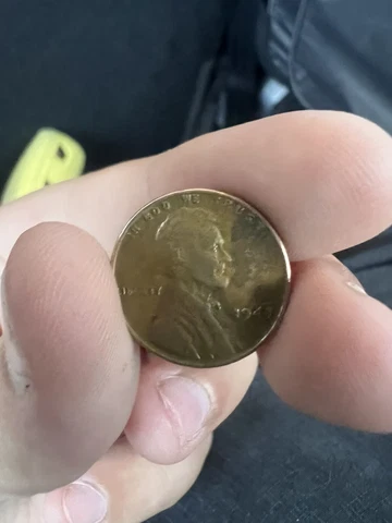 1947 Lincoln Wheat Penny No Mint Mark One Cent Coin Cover