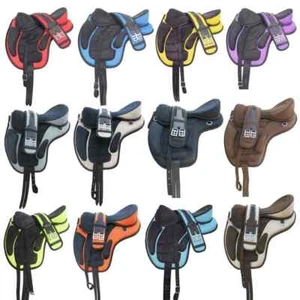 Freemax Treeless Horse Synthetic English Saddle with Free Girth/13 color Availab - Picture 1 of 37