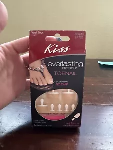 Uñas francesas Kiss Everlasting EFT02 ilimitadas con pestañas adhesivas 24 cortas - Imagen 1 de 9