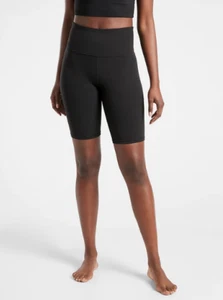 Athleta S SMALL Elation Ultra High Rise 9 Short, Black Biker Shorts Yoga Workout - Picture 1 of 4