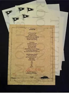 POESIA firmata Titanic edizione numerata srl a 414 con linea stazionaria - bianca stella - Foto 1 di 8