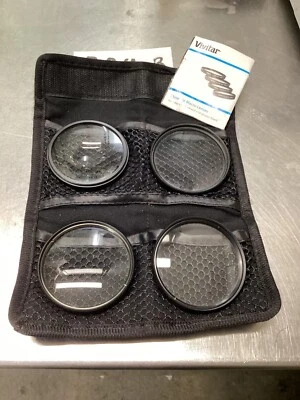 Vivitar 1, 2, 4, 10X Close Up Macro Diopter Filter Set Lens Series 1 with Pouch - Image 1 of 3