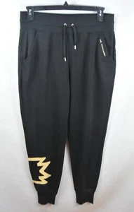 Polo Ralph Lauren Women's Jogger Sweatpants Size L Black Aztec Tie Waist $99 NWT - Picture 1 of 8